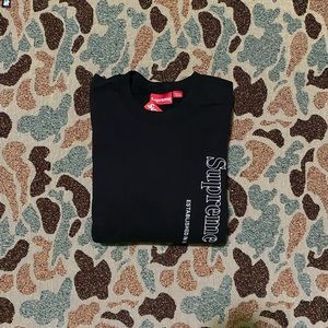 Supreme Side Logo Crewneck - Black